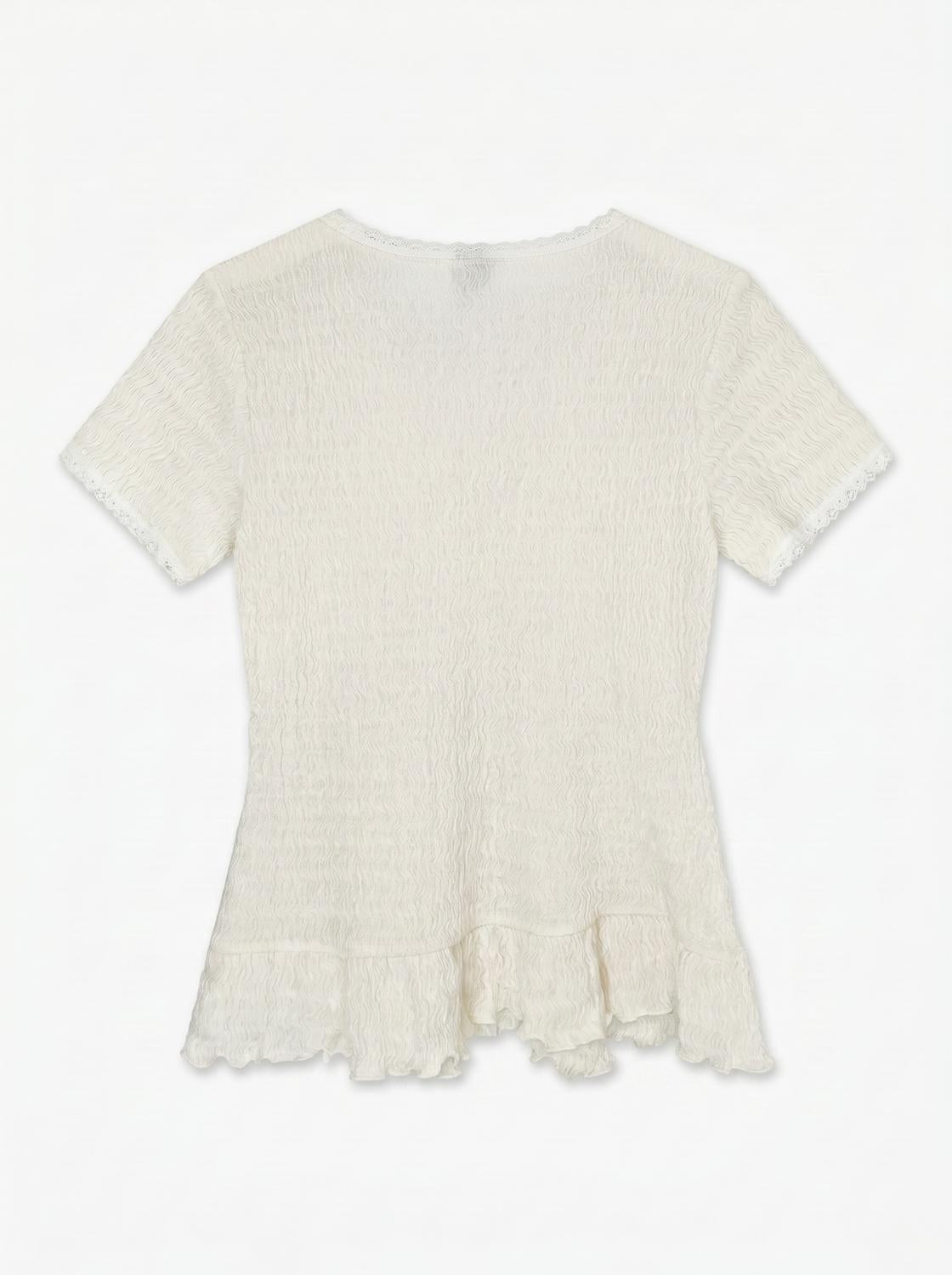 VMCARA Top - Whisper White - VERO MODA & VILA Bergvik